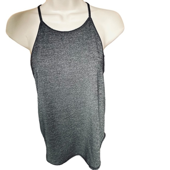 Lululemon Fast As Light Singlet Tank Heathered Black Womens Size 4 EUC - Picture 6 of 8
